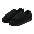 thumbnail image 1 of Silverts Adaptive Slippers, Easy Close - Men, Black, Size 7, 2X Wide, 1 Ct, 1 of 9