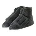 thumbnail image 1 of Silverts Black Single Patient Use Bootie Slippers Large / X-Wide Hard Sole, 1 of 4