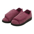 thumbnail image 1 of Silverts Dusty Rose Reusable Slippers Size 8 / 2X-Wide Slip-Resistant Sole, 1 of 6