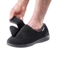 thumbnail image 1 of Silverts 510900105 Mens Hugster Indoor & Outdoor Shoes & Slippers - Extra Wide & Deep, Black - Size 10, 1 of 2