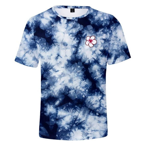 Silvervale 3D Short Sleeve T-shirts Man Women Crewneck Anchor Casual Fashion Printing Streetwear