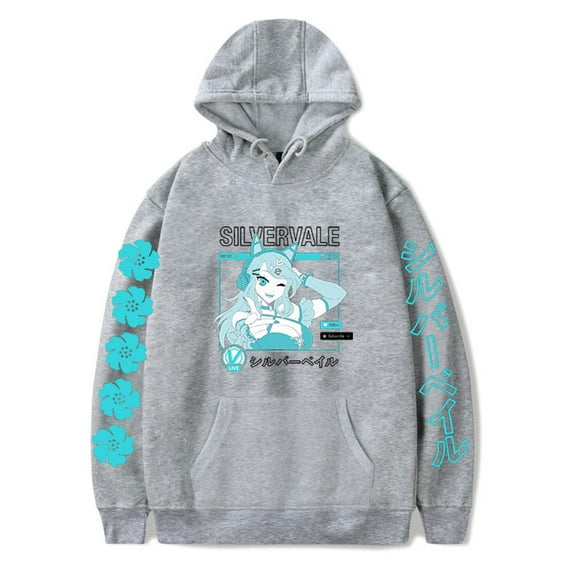 Silvervale Hoodie for Women Casual Longsleeve Hip Hop Clothes Fashion Sweatshirt