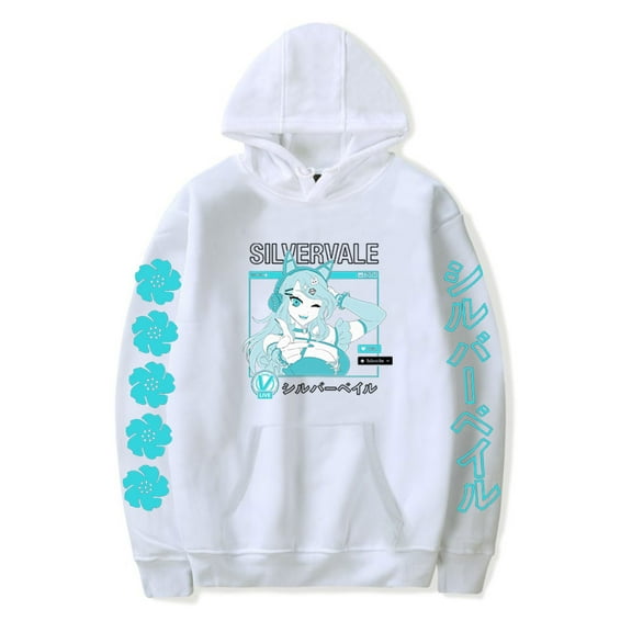 Silvervale Hoodie for Women Casual Longsleeve Hip Hop Clothes Fashion Sweatshirt