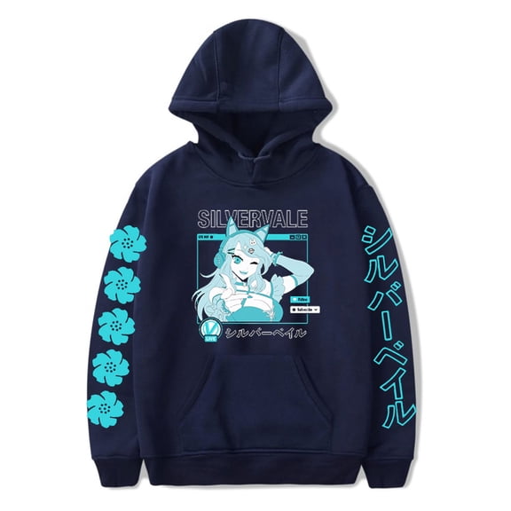 Silvervale Hoodie for Women Casual Longsleeve Hip Hop Clothes Fashion Sweatshirt