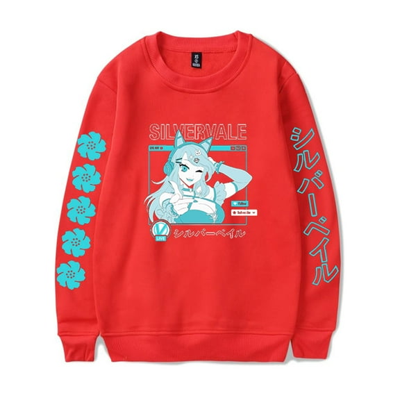 Silvervale Sweatshirt Harajuku Pullover Fashion Crewneck for Women Unique Clothes