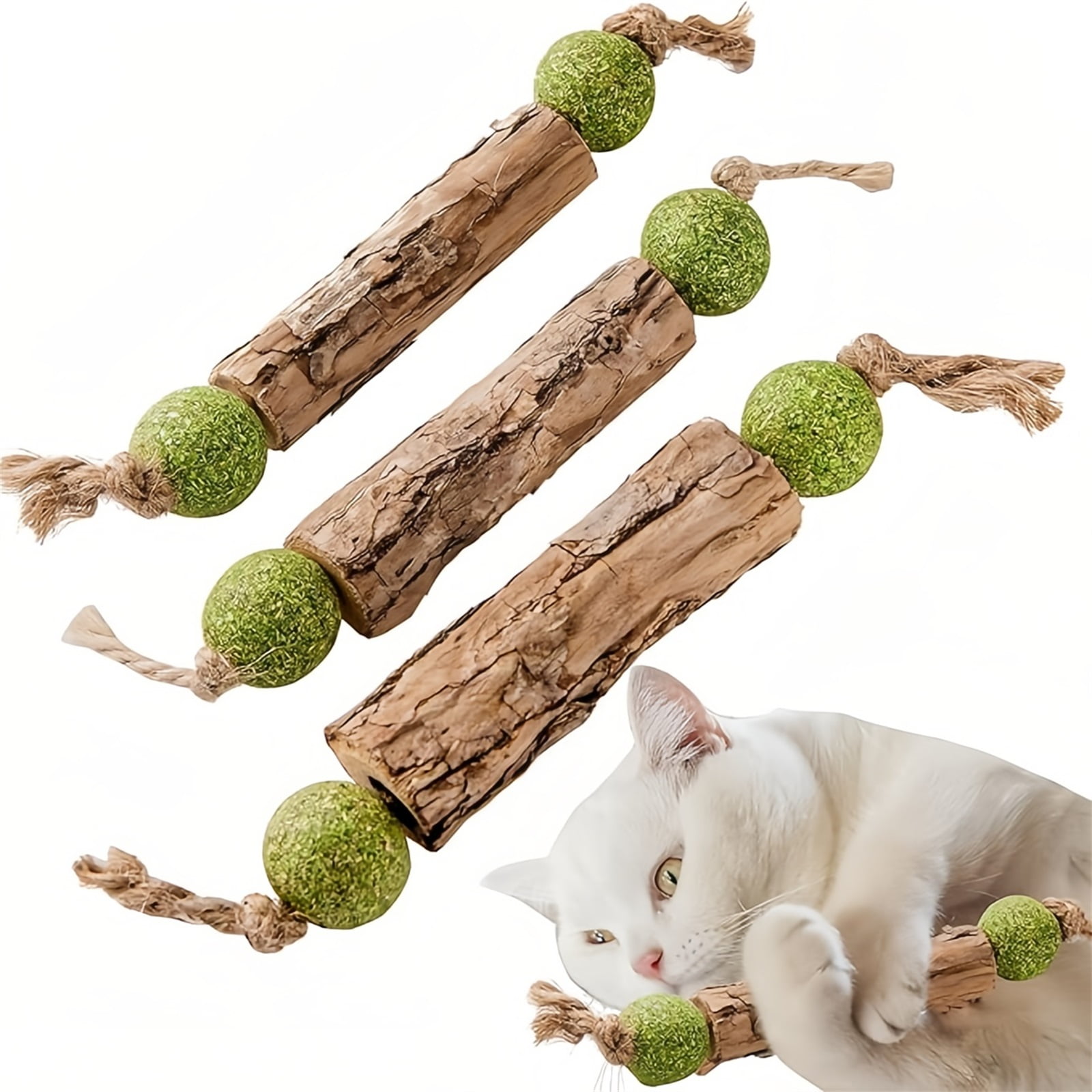 Silvervine Sticks Toys,Interactive Indoor Toy for Cat Teeth Cleaning ...