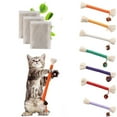 thumbnail image 1 of Silvervine Sticks for Cats, 1 Pack Cat Teeth Cleaning Catnip Toys, Kitty Dental Stick Treat Cat Nip Toys for Indoor 5.9” (Beige), 1 of 3