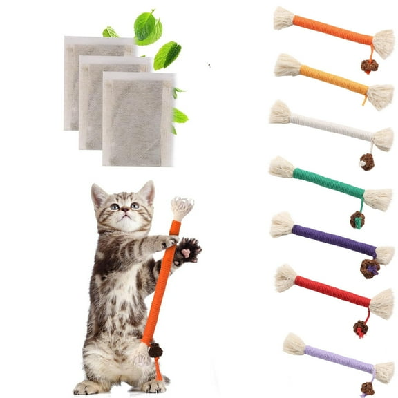 Silvervine Sticks for Cats, 1 Pack Cat Teeth Cleaning Catnip Toys, Kitty Dental Stick Treat Cat Nip Toys for Indoor 5.9” (Dark Purple)