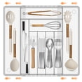 Silverware Drawer Organizer, Expandable Clear Acrylic Silverware ...