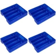 thumbnail image 1 of Silverware Drawer Tray Holder Cutlery Storage Box Tray 5 Compartment Separation Flatware Holder Utensil Household Kitchen Chopsticks Spoon Organizer Containers 4PCS, 1 of 9