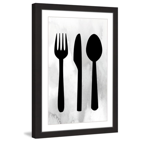 "Silverware" Framed Painting Print