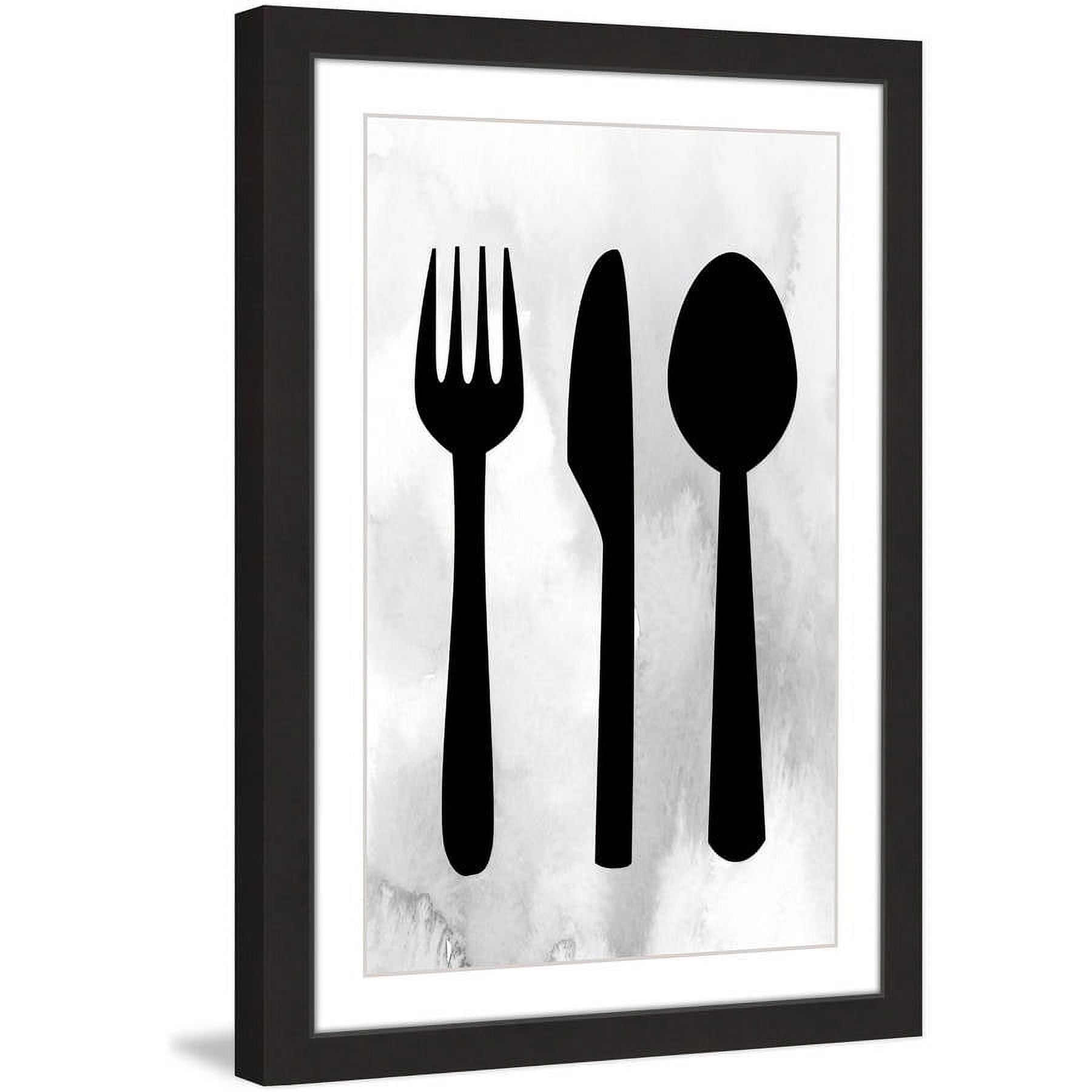 "Silverware" Framed Painting Print