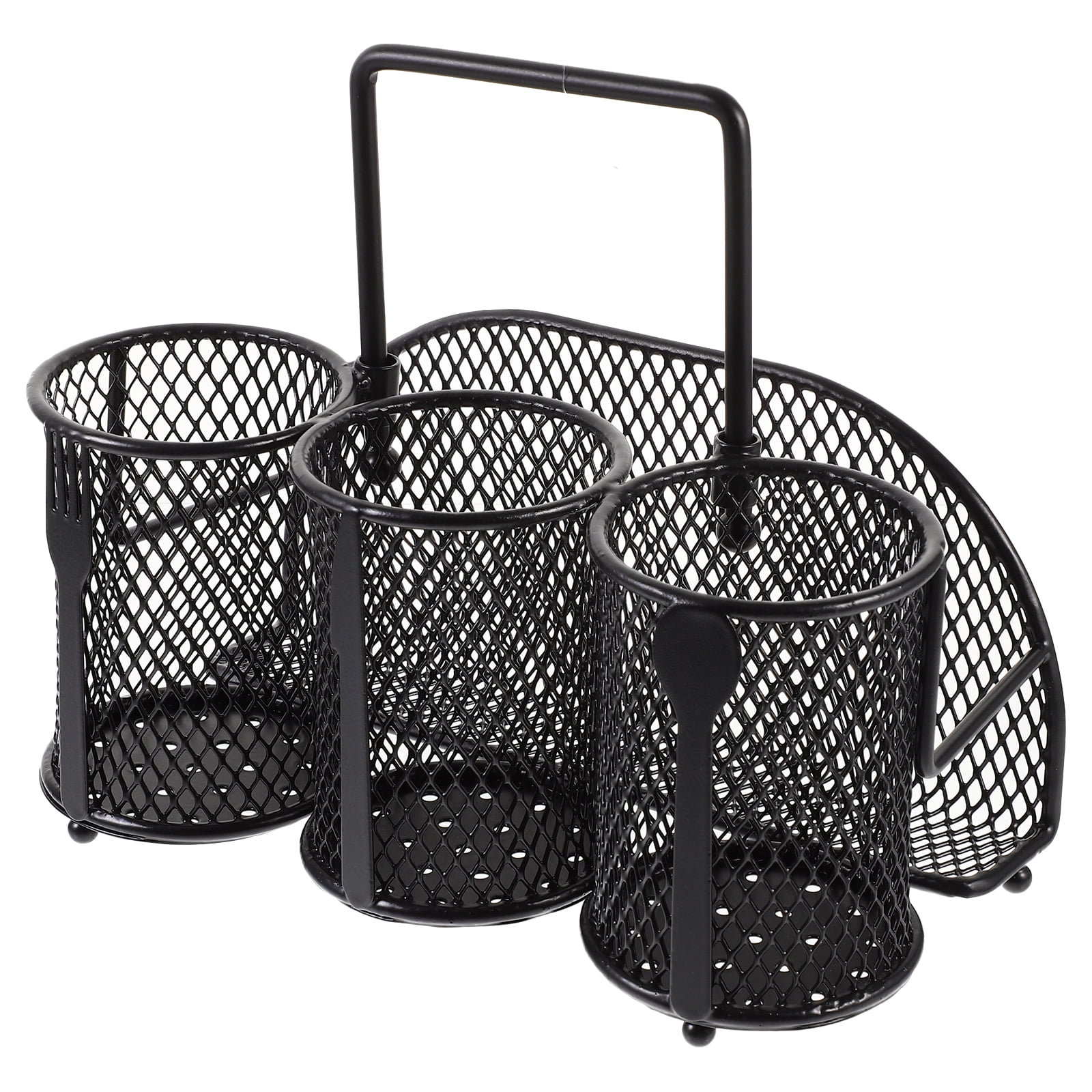 Silverware Holder for Countertop Spoon Tableware Wrought Iron Flatware Clothes Drying Rack