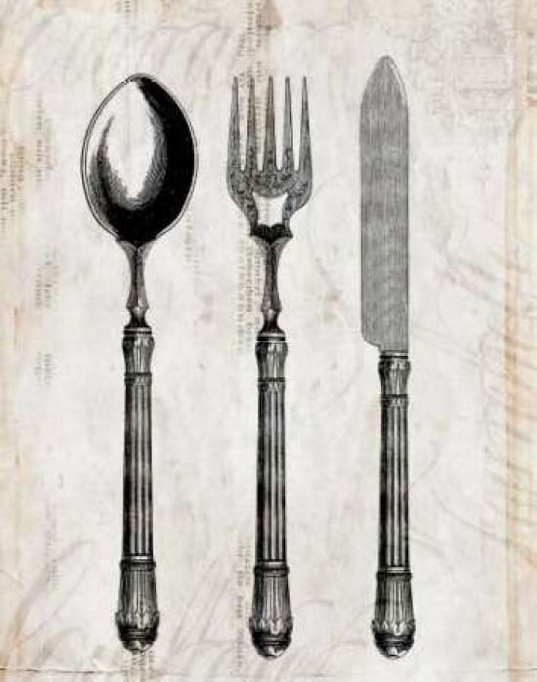 Silverware I Canvas Art - Sabine Berg (22 x 28)