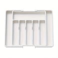thumbnail image 1 of Silverware Organizer, Adjustable & Expandable Utensil Drawer Organizer, BPA Free Utensil Holder, Cutlery Tray for Forks, Spoons, Knives in Kitchen, 1 of 5