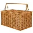 thumbnail image 1 of Silverware Organizer Woven Cutlery Storage Basket Wicker Kitchen Accesories for Fruit Pp, 1 of 6
