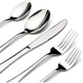 thumbnail image 1 of Silverware Set for 12, 65 Piece Stainless Steel Flatware Cutlery Fork and Spoon Set with Serving Utensils Set, Dishwasher Safe, Gift Package for Wedding Housewarming, 1 of 7