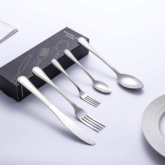 Silverware Set 20pc , Premium Stainless Steel Cutlery Kitchen Utensil Set