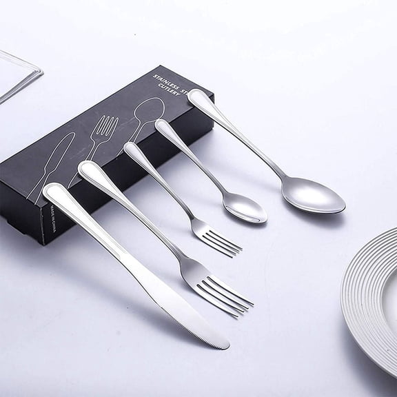 Silverware Set 20pc , Premium Stainless Steel Cutlery Kitchen Utensil Set