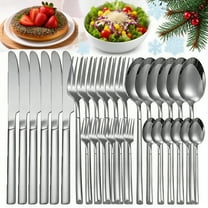 Silverware Set 30-Piece Mirror Polished Stainless Steel Flatware Cutlery Set Kitchen Utensils