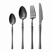 Silverware Set, 4-Piece Forged Flatware Set Cutlery Set Stainless Steel, Service for 1 man, for Kitchen, Wedding, Party
