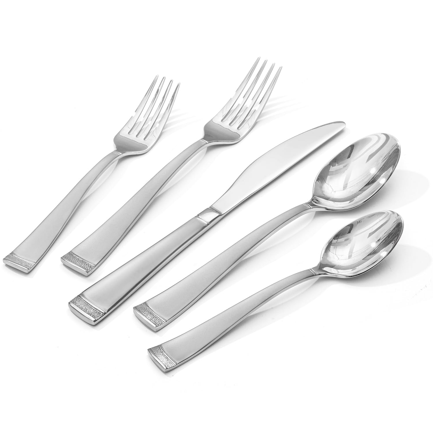 Silverware Set, 40-Piece Flatware Set For 8, 18/10 Stainless Steel ...