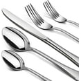 thumbnail image 1 of Silverware Set, 40 Piece Stainless Steel Cutlery Sets for 8, Heavy Duty Flatware, Mirror Polished Forks Spoons and Knives Set, Reusable Utensils for Home Kitchen, Dishwasher Safe, 1 of 9