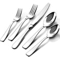 thumbnail image 1 of Silverware Set for 8, 40 Piece 18/10 Stainless Steel Flatware Utensils Cutlery Set, Mirror Polished knives Forks and Spoons Silverware Sets for Dinner,Wedding,Festival Gift,Dishwasher Safe,Rust Proof, 1 of 8