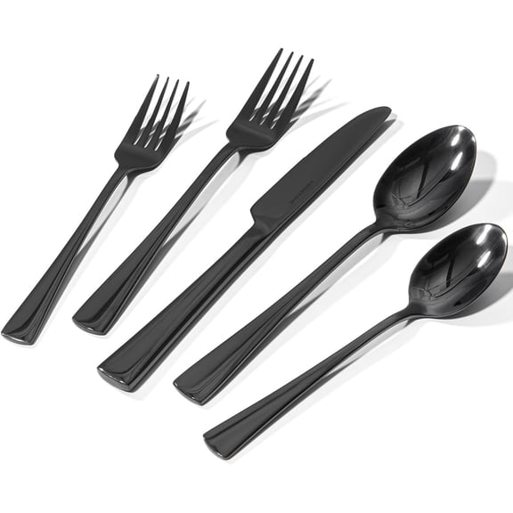 Silverware Set for 8, 40-Piece Forged 18/10 Stainless Steel Flatware Set, Mirror Finish Cutlery Set Dishwasher Safe for Home, Restaurant, Wedding, Party