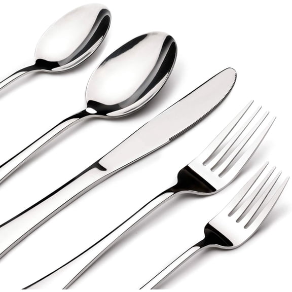 STILLOYE Silverware Set for 8, 40 Piece Heavy Duty Stainless Steel Flatware Utensils Cutlery Set , Dishwasher Safe, Gift Package