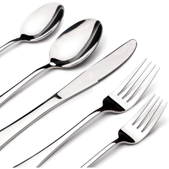 STILLOYE Silverware Set for 8, 40 Piece Heavy Duty Stainless Steel Flatware Utensils Cutlery Set , Dishwasher Safe, Gift Package
