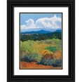 thumbnail image 1 of Silverwood, Mary 12x14 Black Ornate Wood Framed with Double Matting Museum Art Print Titled - Distant Hills, 1 of 4
