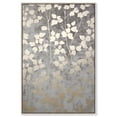 thumbnail image 1 of Silvery Gray Garden Canvas Elegant Floral Wall Art by Art Remedy, Silver Frame, 30" x 45", 1 of 8
