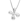 thumbnail image 1 of Silvery Initial Alphabet Necklace Personalized Pendant Jewelry for Women Gift Minimalist Daily Wear Accessory, 1 of 2