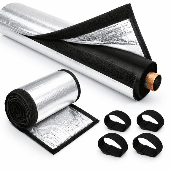 Silvery Magic Tape 5-Layer HVAC Copper AC Line Pipe Insulation Cover 78.7"x10.6"