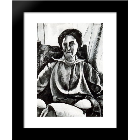 Silvia 20x24 Framed Art Print by Umberto Boccioni