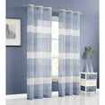thumbnail image 1 of Silvia Chenille Embroidered 76" x 84" Window Panel Pair in Blue, 1 of 6