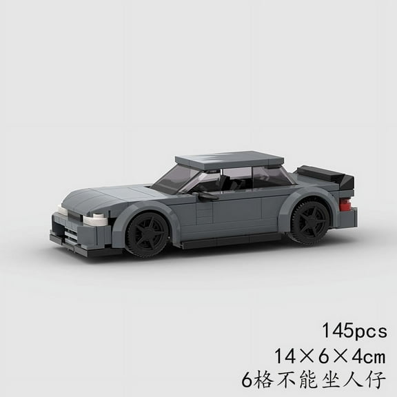 Silvia S13 MOC Car Speed Champions Super Race F1 Creative Vehicle Model Building Block Racing Christmas Gift Toy City Technical