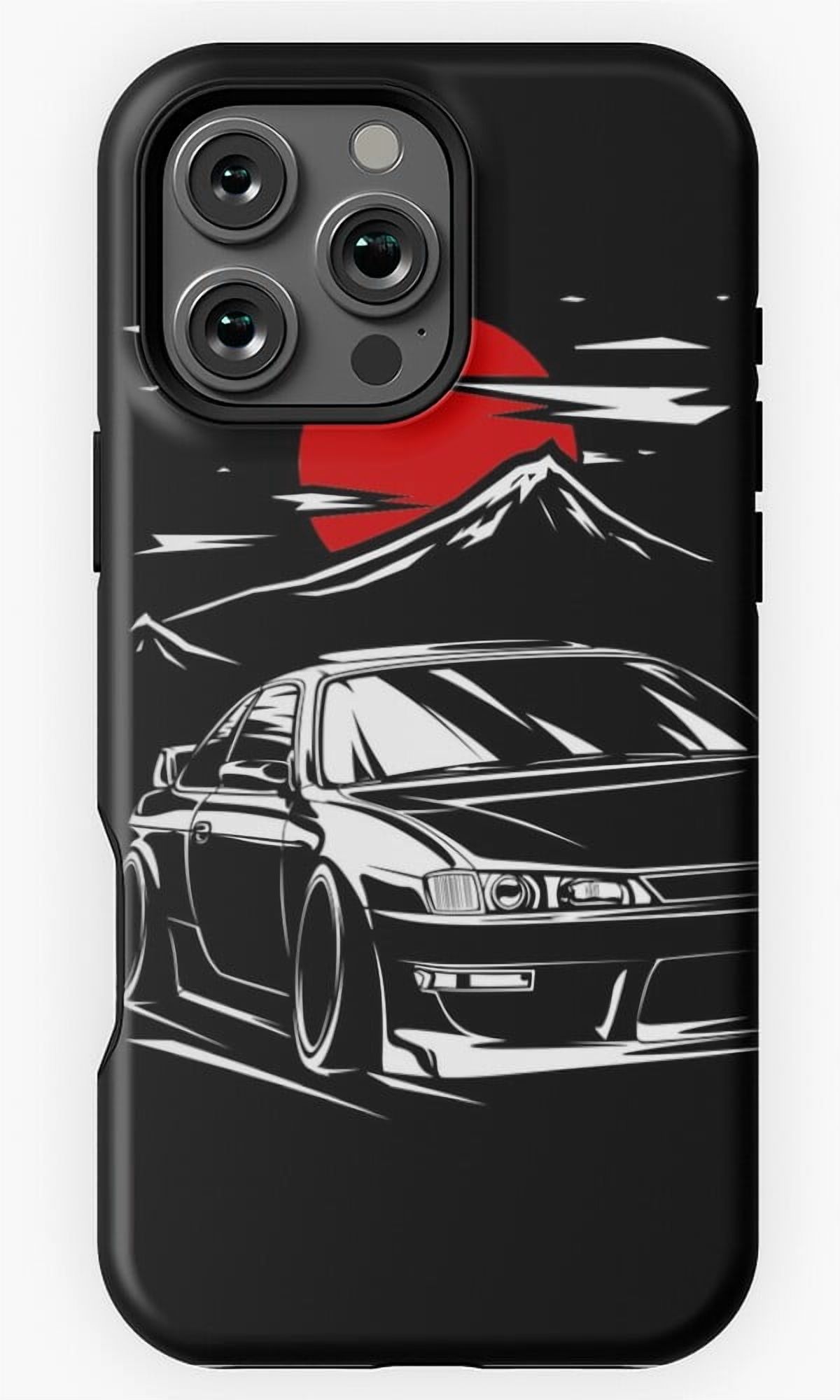 Silvia S14 Kouki Touge JDM Car Art Phone Case for iPhone 16 15 14 13 12 ...