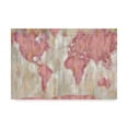 thumbnail image 1 of Silvia Vassileva 'Blushing World Map V2 Crop' Canvas Art, 1 of 4