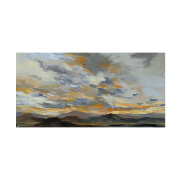Silvia Vassileva 'High Desert Sky I Navy' Canvas Art