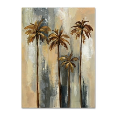 Silvia Vassileva 'Palm Trees II' Canvas Art