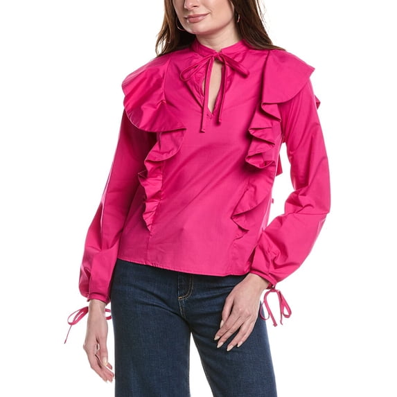 Silvian Heach womens Blouse, 48, Pink