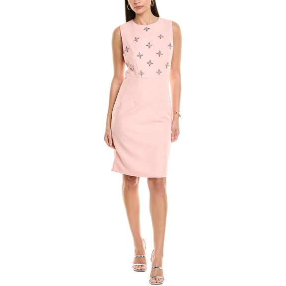 Silvian Heach womens  Weit Midi Dress, 38, Pink