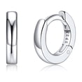 thumbnail image 1 of Silvora Pure Sterling Silver Small Hoops Earring for Women 6mm Huggie Earrings Hypoallergenic Cartilage Earring Tiny Hoop Jewelry Gift, 1 of 8