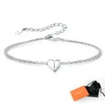 thumbnail image 1 of Silvora 925 Sterling Silver Bracelet Initial I Heart Bracelet Personalized Letter Chain Bracelets for Women Charms, 1 of 8