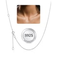 thumbnail image 1 of Silvora 925 Sterling Silver Chain Necklaces for Women, 1.1mm Thin Silver Chain for Adding Pendant 16/18/20/22/24 Inch, 1 of 10