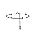 thumbnail image 1 of Silvora Black Beaded Chain Anklet for Women Stainless Steel Ankle Bracelet Dainty Adjustable Foot Chain Waterproof Summer Beach Jewelry Gifts for Girlfriend Valentine's Day, 1 of 6