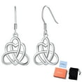 thumbnail image 1 of Silvora Sterling Silver Dangle Earrings for Women Trendy Celtic Knot Earring Jewelry Gift for Her, 1 of 8