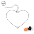 thumbnail image 1 of Silvora Initial Heart Bracelet for Women 925 Sterling Silver Chain Bracelets Charms Bracelets Birthday Anniversary Jewelry Gift for Daughter Girlfriend - Letter A, 1 of 9
